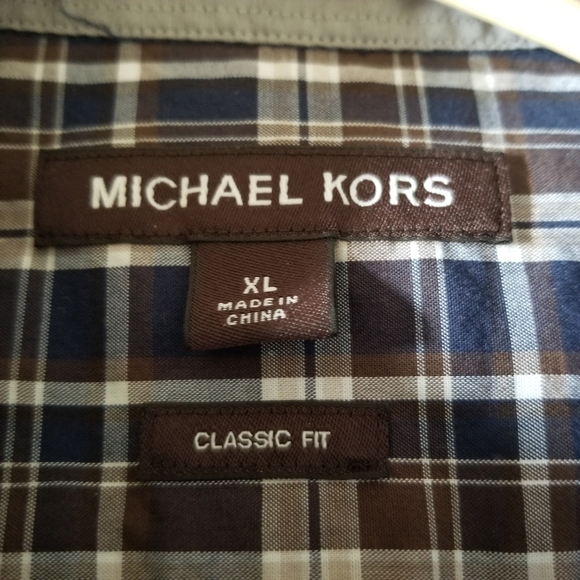 Michael Kors Long Sleeve Button Down Classic Shirt XL - Picture 6 of 8